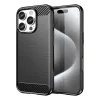 Carbon Case iPhone 16 Pro Max szilikon tok - Fekete tok thumbnail