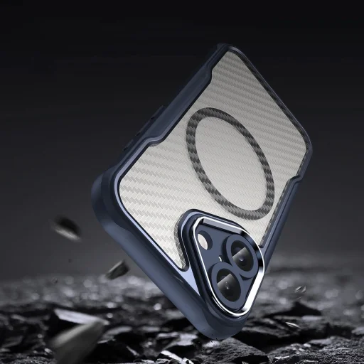 Leading Series MagSafe Szilikon Tok iPhone 16-hoz - Kék - 8