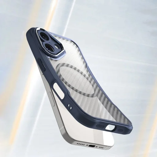 Leading Series MagSafe Szilikon Tok iPhone 16-hoz - Kék - 9