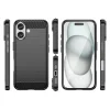 Carbon Case iPhone 16 Plus szilikon tok - Fekete tok thumbnail