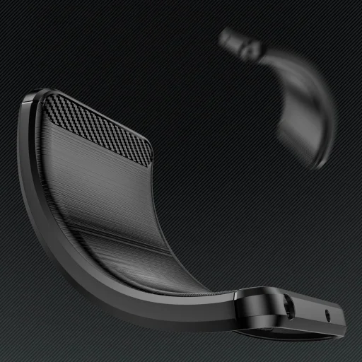 Carbon Case iPhone 16 Plus szilikon tok - Fekete tok - 5