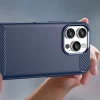 iPhone 16 Pro Max Carbon Szilikon Tok - Kék tok thumbnail