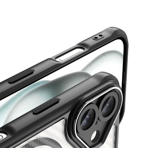 Leading Series MagSafe Szilikon tok iPhone 16 Plus - Fekete - 6