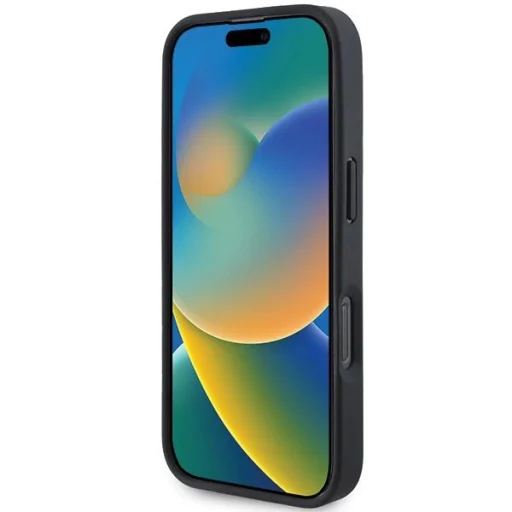 Mercedes MB Fa Imitáció Bőr MagSafe iPhone 16 Pro tok - Piros - 5