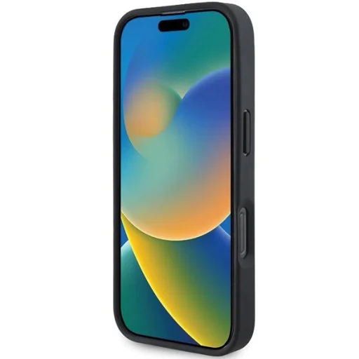 Mercedes MB Kék Vonal Bőr MagSafe tok iPhone 16 Pro Max - Tengerészkék - 5