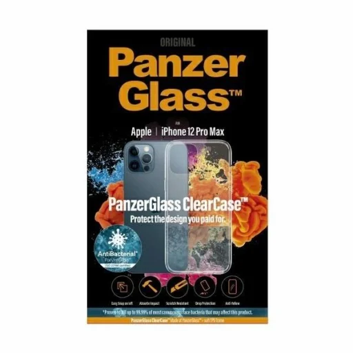 PanzerGlass ClearCase antibakteriális tok iPhone 12 Pro Max - átlátszó - 3