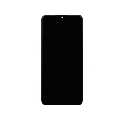 LCD kijelző + Érintőegység Samsung A047F Galaxy A04s Fekete (Szervizcsomag) - 1