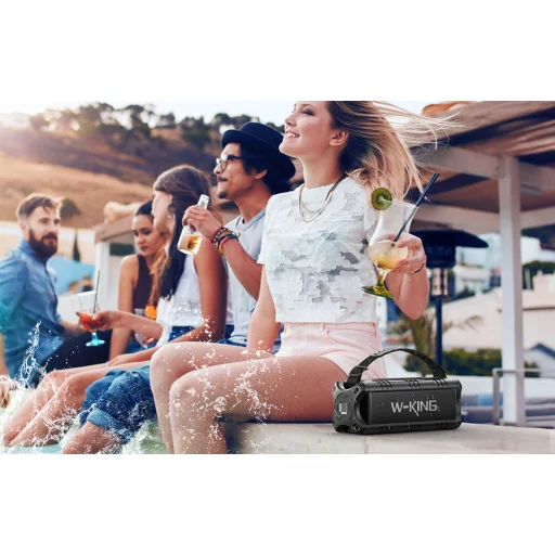 Vezeték nélküli Bluetooth hangszóró W-KING D8 MINI 30W (fekete) - 10