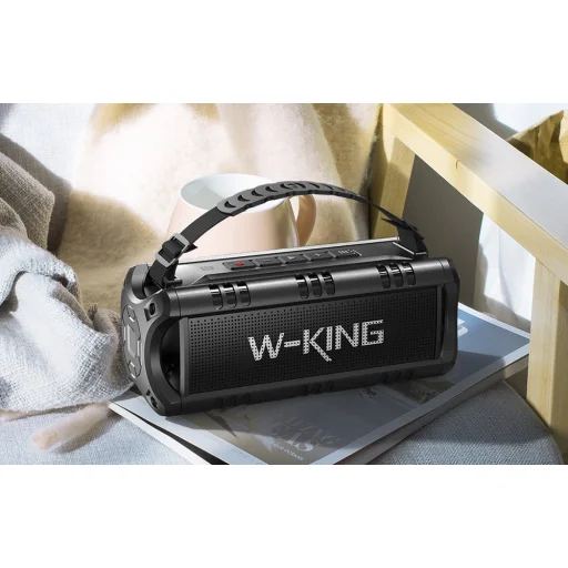 Vezeték nélküli Bluetooth hangszóró W-KING D8 MINI 30W (fekete) - 5