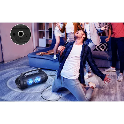 Vezeték nélküli Bluetooth Hangszóró W-KING D10 70W (fekete), - 8