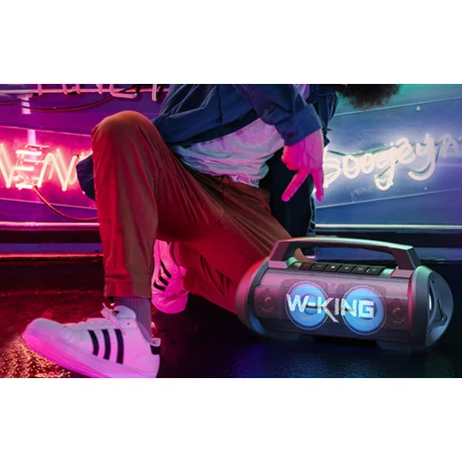 Vezeték nélküli Bluetooth Hangszóró W-KING D10 70W (fekete), - 4