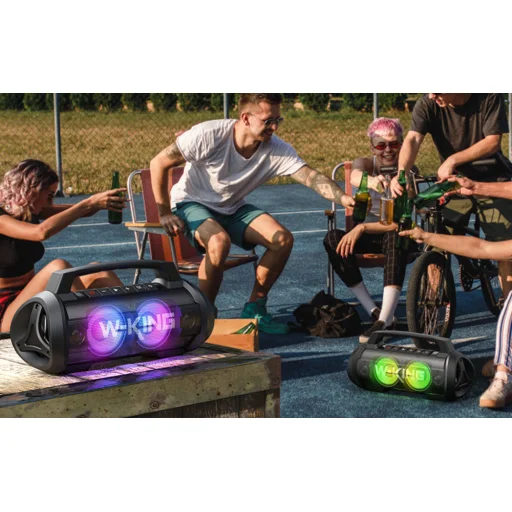 Vezeték nélküli Bluetooth Hangszóró W-KING D10 70W (fekete), - 5