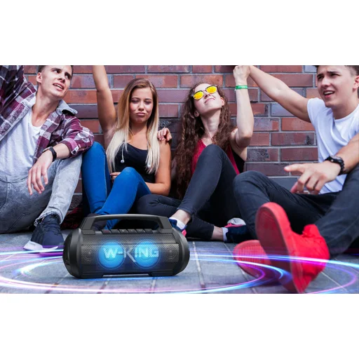 Vezeték nélküli Bluetooth Hangszóró W-KING D10 70W (fekete), - 6
