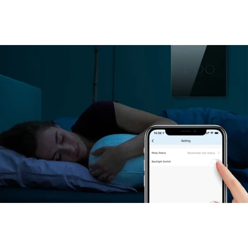 ZigBee Avatto ZTS02-EU-W1 1 Utas TUYA Okos Kapcsoló (fehér) - 4