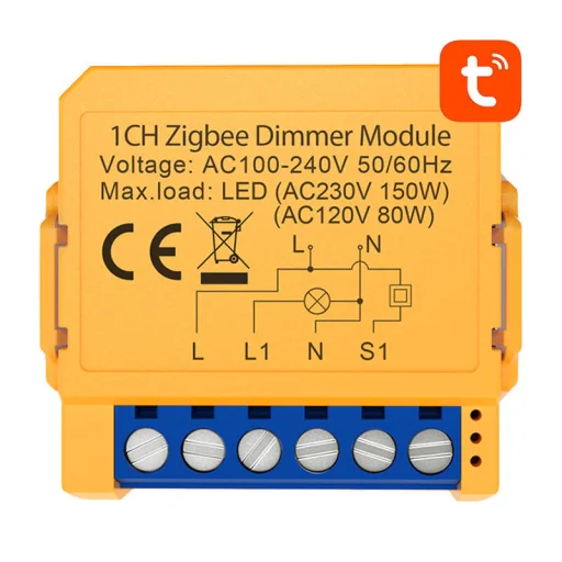 ZigBee Avatto ZDMS16-2 TUYA okos foglalat kapcsoló - 1