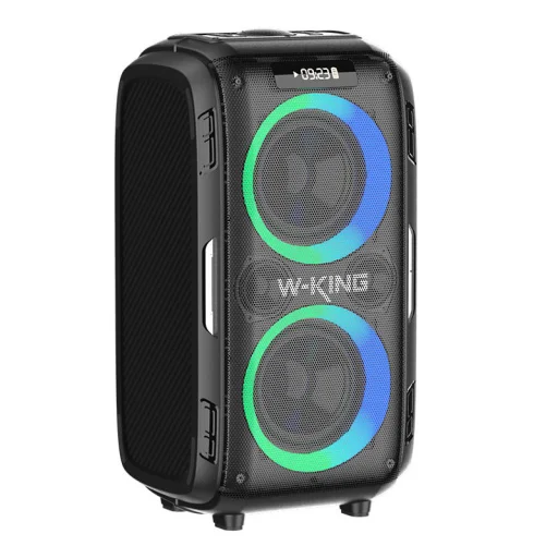 Vezeték nélküli Bluetooth Hangszóró W-KING T9 Pro 120W (fekete) tok - 3