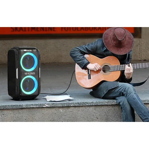 Vezeték nélküli Bluetooth Hangszóró W-KING T9 Pro 120W (fekete) tok - 7