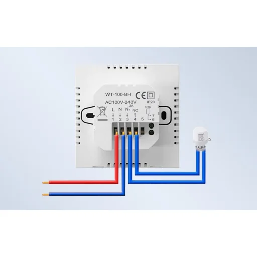 Avatto ZWT100 Okos vízmelegítő termosztát, 3A, Zigbee, Tuya - 7