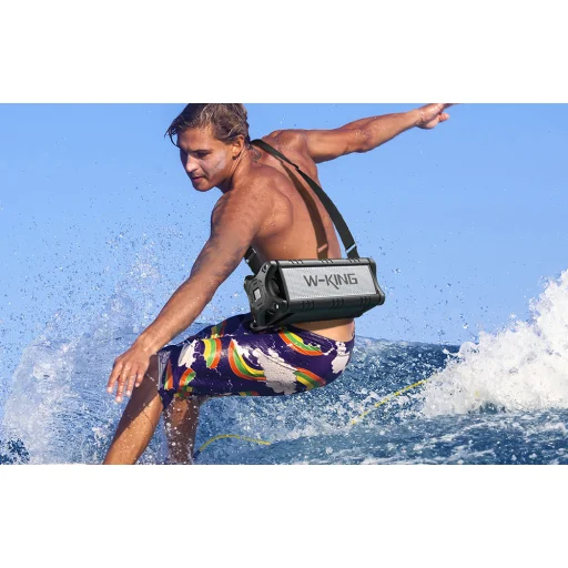 W-KING D8 50W Bluetooth Vezeték Nélküli Hangszóró (fekete) - 7