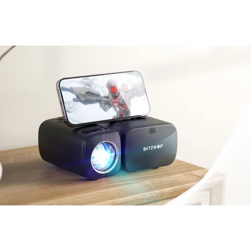 BlitzWolf BW-V3 Mini LED beamer / projektor, Wi-Fi + Bluetooth (fekete) - 4