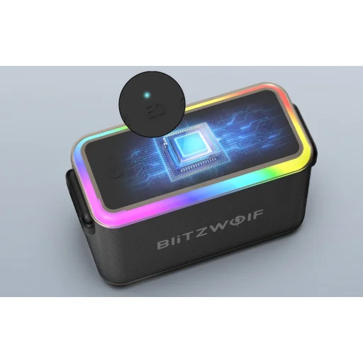 Vezeték nélküli Bluetooth hangszóró Blitzwolf BW-WA6 RGB 80W - 3