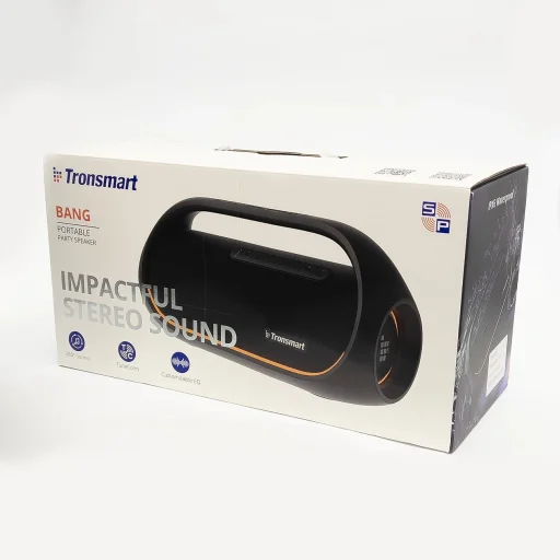Tronsmart Bang Vízálló Bluetooth Vezeték nélküli Hangszóró 60W Powerbank Funkcióval fekete (723928) - 5
