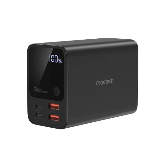 Choetech B635BK USB-A / USB-C Hordozható töltő 22.5W 27000mAh - fekete - 1