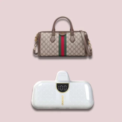 Dudao K20SC 5000mAh mini 2x USB-C powerbank - fehér - 4