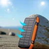 Choetech B657 szolár indukciós powerbank 20000mAh PD 20W / QC 18W / Qi 10W - narancs thumbnail