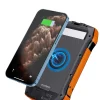 Choetech B657 szolár indukciós powerbank 20000mAh PD 20W / QC 18W / Qi 10W - narancs thumbnail