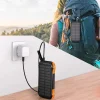 Choetech B657 szolár indukciós powerbank 20000mAh PD 20W / QC 18W / Qi 10W - narancs thumbnail