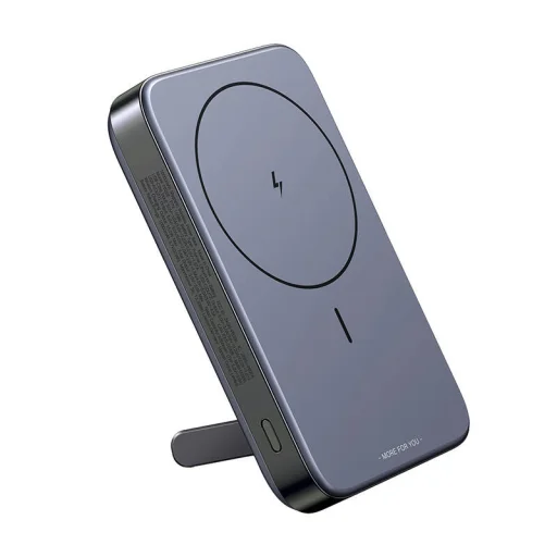 Mágneses powerbank 10000mAh Ugreen PB206, USB + USB-C, 20W állvány funkcióval (fekete) - 3