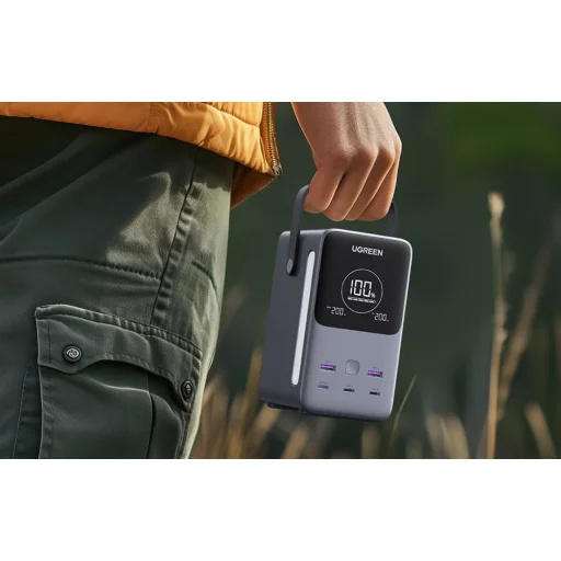 Ugreen PB770 48000mAh powerbank, 2x USB + 4x USB-C, 300W (szürke) - 9