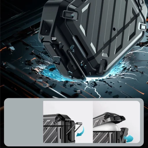  Apple Airpods 4 Fekete Supcase Unicorn Beetle Pro Tok - 3