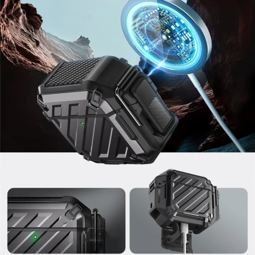  Apple Airpods 4 Fekete Supcase Unicorn Beetle Pro Tok - 4