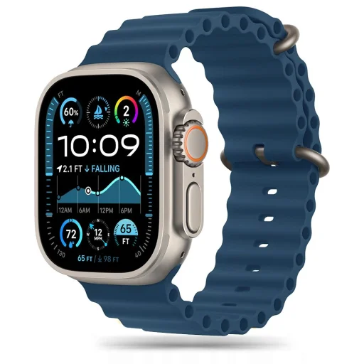 TECH-PROTECT ICONBAND PRO APPLE WATCH 6 / 7 / 8 / 9 / 10 / SE / ULTRA 1 / 2 (44 / 45 / 46 / 49 MM) ABYSS BLUE óraszíj - 1