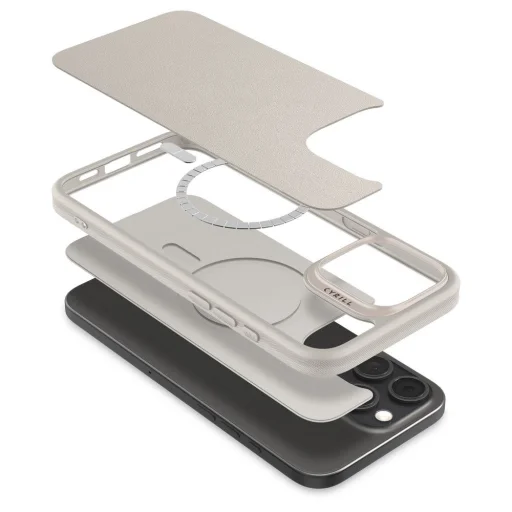  iPhone 16 Pro Max Spigen Cyrill Kajuk Mag Magsafe Krémszínű tok - 7