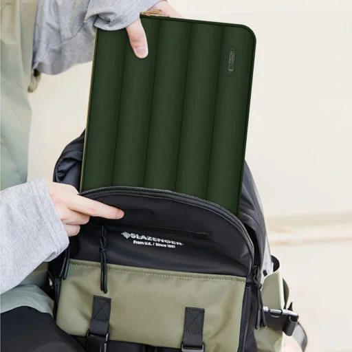 TECH-PROTECT PUFFY laptop táska 13-14 ARMY GREEN színben - 6