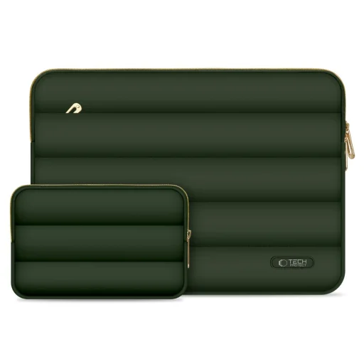 TECH-PROTECT PUFFY laptop táska 13-14 ARMY GREEN színben - 1