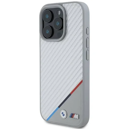  iPhone 16 Pro Eredeti BMW M Carbon Tricolor Line MagSafe tok (BMHMP16L23PUDTS) szürke - 2