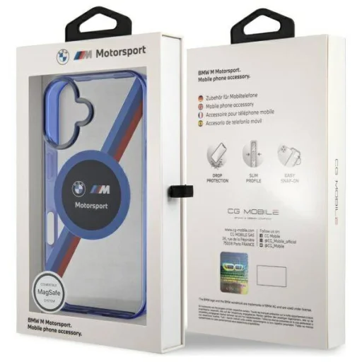  Apple iPhone 16 Fekete BMW Hardcase Motorsport IML Circle MagSafe tok (BMHMP16S23HTPUK) Eredeti - 8