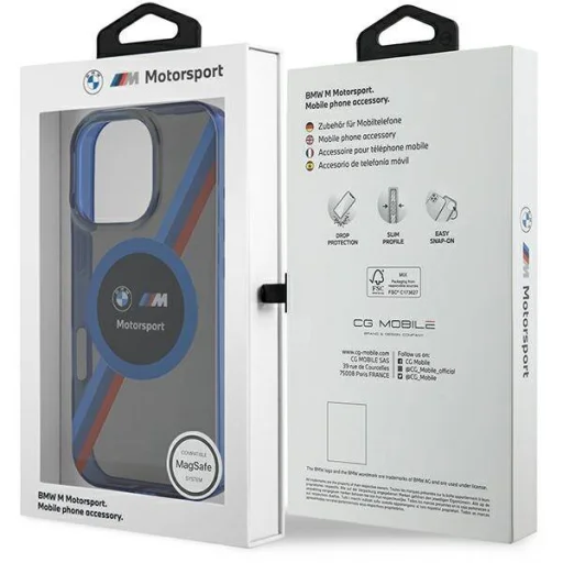  IPHONE 16 PRO MAX fekete BMW Hardcase Motorsport IML Kör MagSafe eredeti tok - 8