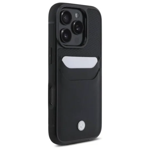  IPHONE 16 PRO MAX Fekete BMW Hardcase Signature bőrtok kártyatartóval (BMHCP16X22RSEPK) Eredeti tok - 4