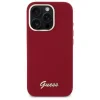  iPhone 16 Pro Piros Guess Hardcase Szilikon Script Fém Logó tok thumbnail
