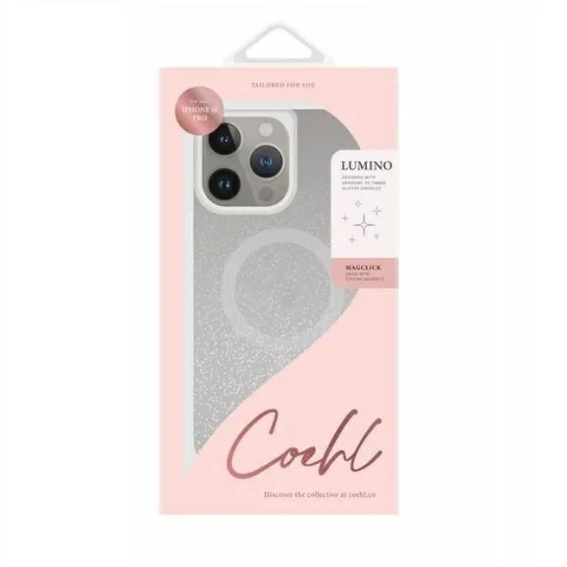 iPhone 16 Pro UNIQ Coehl Lumino Magnetic Charging Sparkling ezüst tok - 4