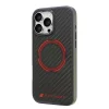  iPhone 16 Pro Max fekete Eredeti tok Audi Carbon Fiber Sport Piros Kör MagSafe (AUS-TPUPCMIP16PM-RSQ/D5-BK) thumbnail