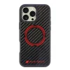  iPhone 16 Pro Max fekete Eredeti tok Audi Carbon Fiber Sport Piros Kör MagSafe (AUS-TPUPCMIP16PM-RSQ/D5-BK) thumbnail