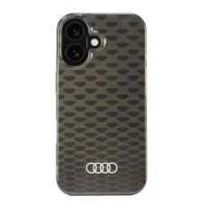  IPHONE 16 fekete Audi IML Stitching Pattern MagSafe Eredeti tok