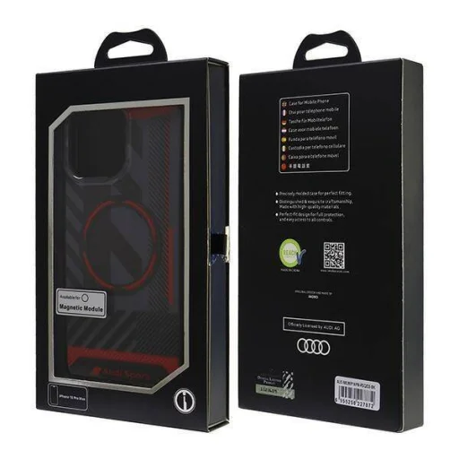  iPhone 16 Pro Max Eredeti Audi IML Sport MagSafe fekete tok (AUS-IMLMIP16PM-RSQ/D2-BK) - 7