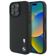  iPhone 16 Pro Max BMW Hardcase Sima Gumi Logóval Eredeti fekete tok
